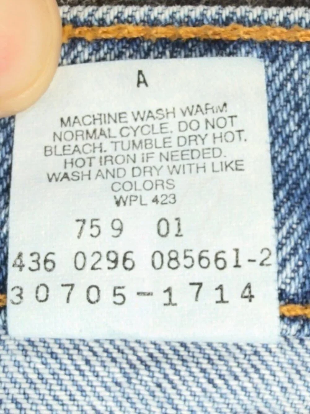 Levi's 550 Vintage 90s Blue Cotton Shorts W27 Relaxed Orange Tab NOS